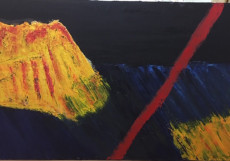 The Divided Mountain-Oil on Canvas-120x200